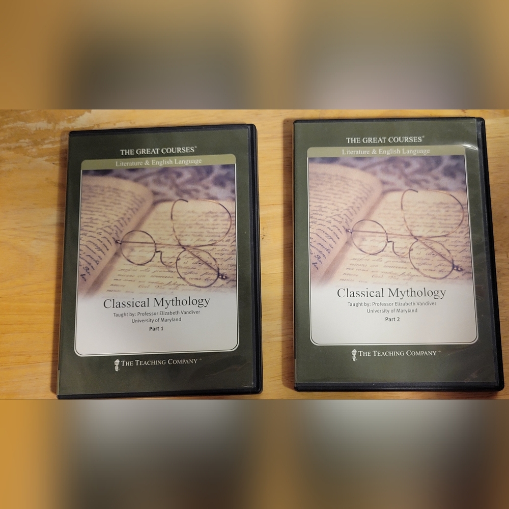 The Teaching Company Classical Mythology Parts 1 and 2 DVDs The Great Courses